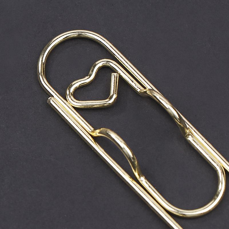 10Pcs Metal Pen Holder Clip Paper Clips Bookmarks Photo Memo Ticket Clip For Notebooks Paper Clips Office Stationery Tool