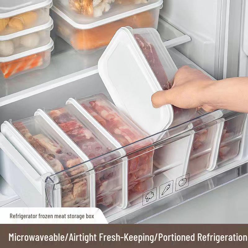 Fresh-Keeping Freezer & Fridge Storage Box for Vegetables, Meats & Fruits
