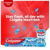 Colgate MaxFresh Breath Freshener Toothpaste, 600g (150g X 4), Peppermint Ice, Blue Gel Paste with Menthol, Cooling Crystals for Bad Breath Control