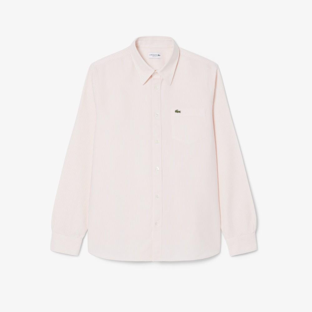 [lacoste] Men's Oxford Stripe Shirt CH7552-56G75D