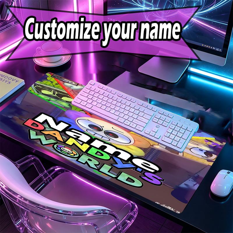 Kişiye Özel İsimli Dandy'nin Dünya Desenli Mouse Pad, Dizüstü Bilgisayar Masa Matı, Ev İçin Dekoratif Masa Matı Klavye Altlığı Hediye