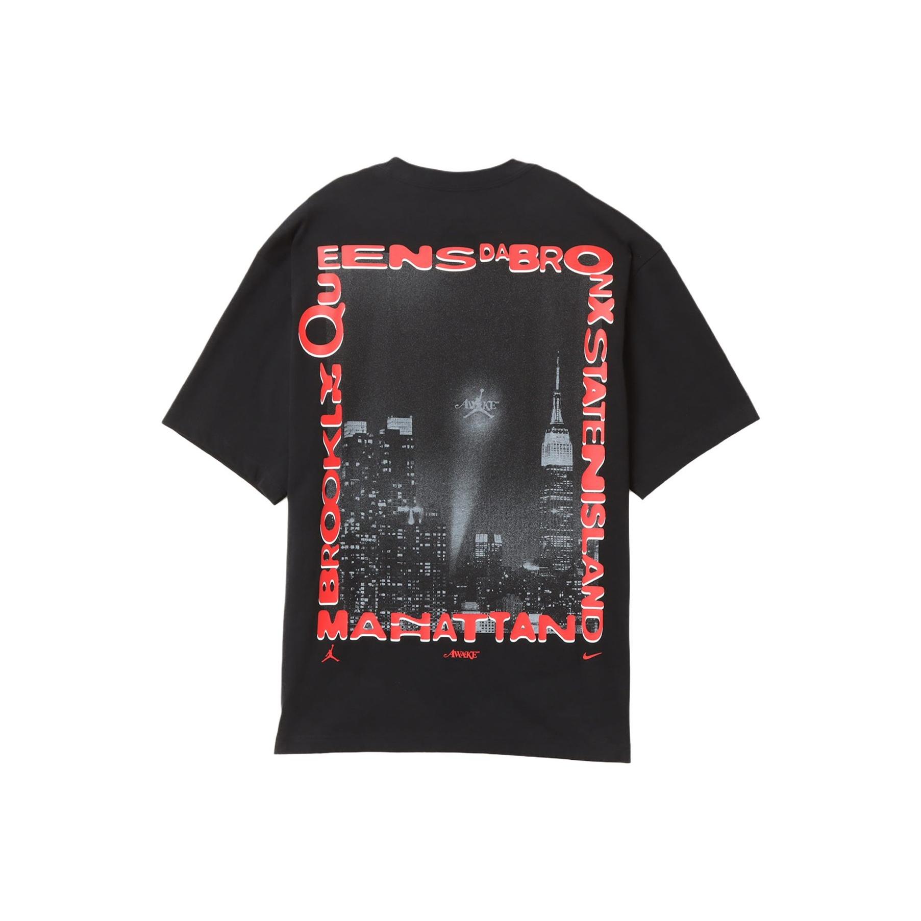 

Jordan Awake NY FW25 Модная футболка с круглым вырезом и принтом, с коротким рукавом, унисекс, топы IB7290-010 XL