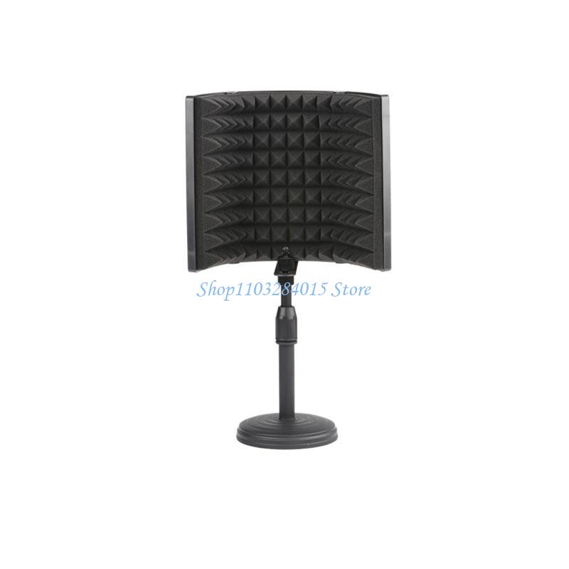 R6FF Microphone Recording Equipment Isolation Shield Reflector Vocal Recording Props