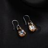 New Vintage Personality Long Dangle Earrings for Women Girls Fashion Rose Gold Color Water Drop Zircon Earrings Zircon Gifts