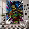 Wall TapestryTeenage Mutant Ninja Turtles Art Hanging Cloth Decorative Background Cover for Room Decoration