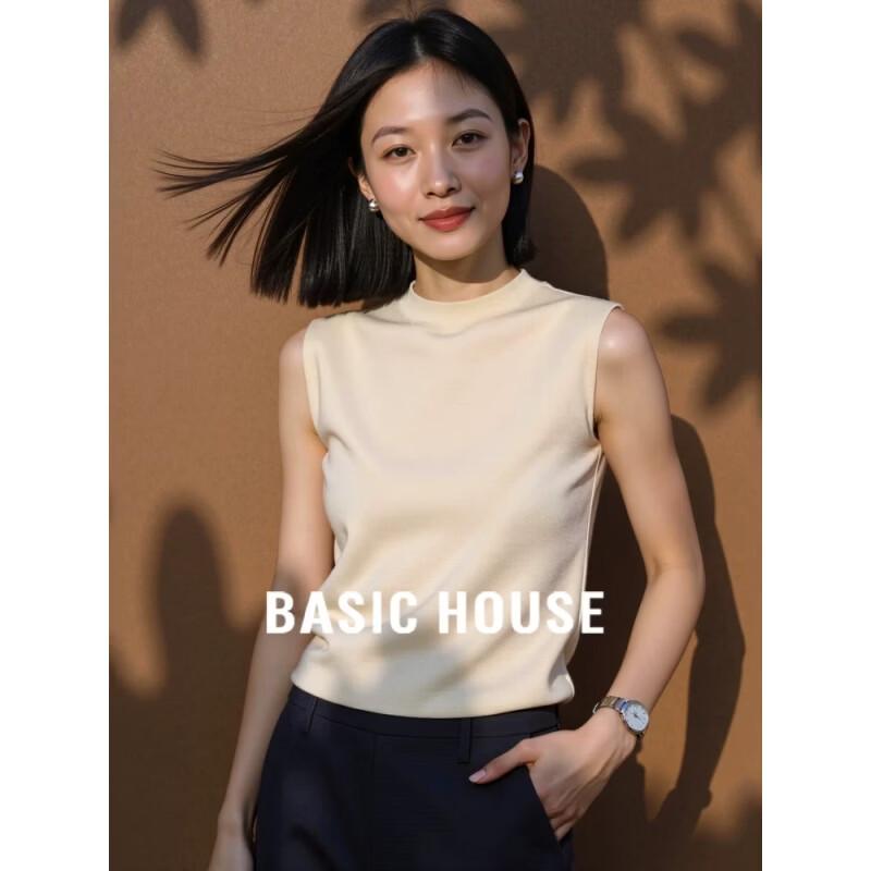 

Базовый женский вязаный топ без рукавов Basic House 2XL