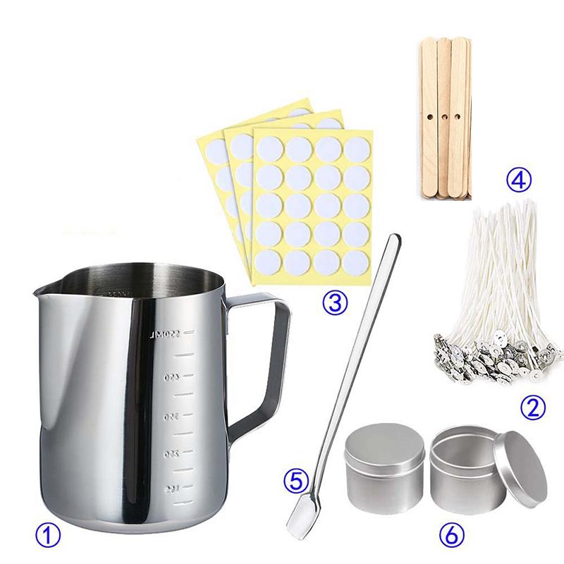 DIY Candle Making Supplies Kit Scented Candle Making Tool Wax Melting Material Kit Handmade Aromatherapy Crafts Christmas Gifts