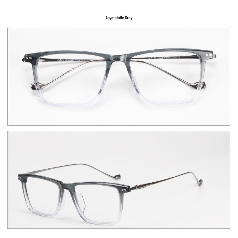 Unisex High-End Pure Titanium Eyeglass Frame for Prescription Myopia - Model 8166
