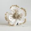 Velvet Fabric Glitter Christmas Flower Sparkling Christmas Tree Magnolia  New Year