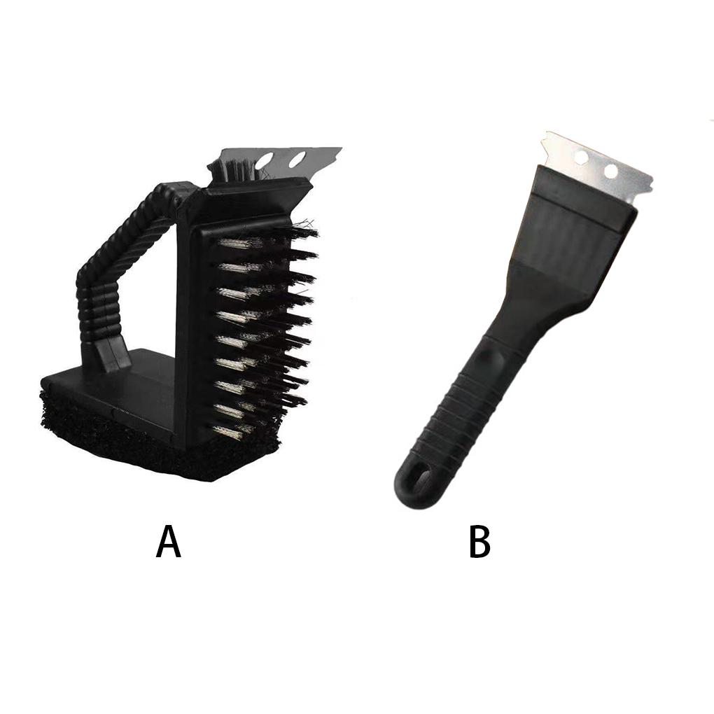 Clean Brush Barbecue Grill Accessories Multiple Tools Steel Wire Waterproof Rustproof Cleaning Brushes with Scraper