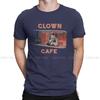Terrifier Horror Films Newest TShirt for Men Clown Cafe Round Neck Pure Cotton T Shirt Personalize Gift Clothes OutdoorWear