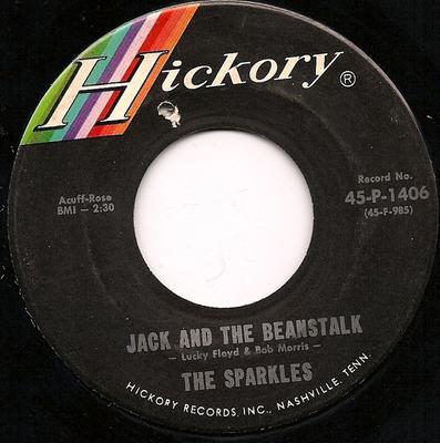 7inch Record SPARKLES Jack And The Beanstalk 45P1406 Hickory Records 1966 US Rock Used