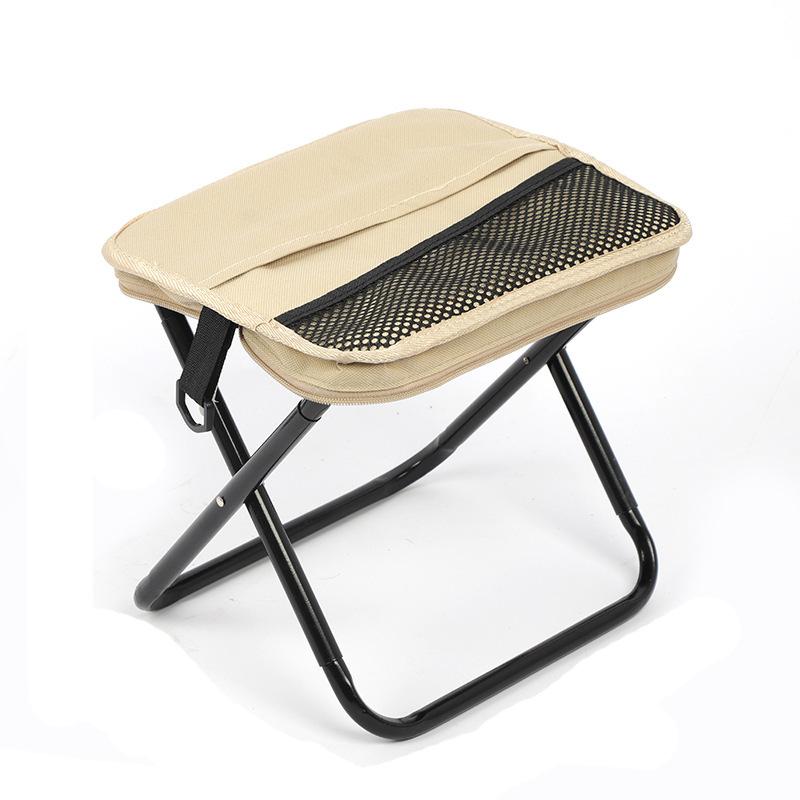 1PC Outdoor Foldable Crossbody Stool Compact Portable and Foldable Traveling Small Folding Stool for FishingRail and Queuing