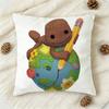 Funny Lbp Sackboy Cartoon Style Double-Sided Printed Square Decorative Cushion Cover For Sofa Living Room Home Decor