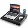 ELECOM Notebook PC Table with Mouse Pad, Wrist Rest, Smartphone Stand, Handle, 17 Inches, Width 575 X Depth 360 X Height 60 Mm, Load Capacity: 10 Kg,