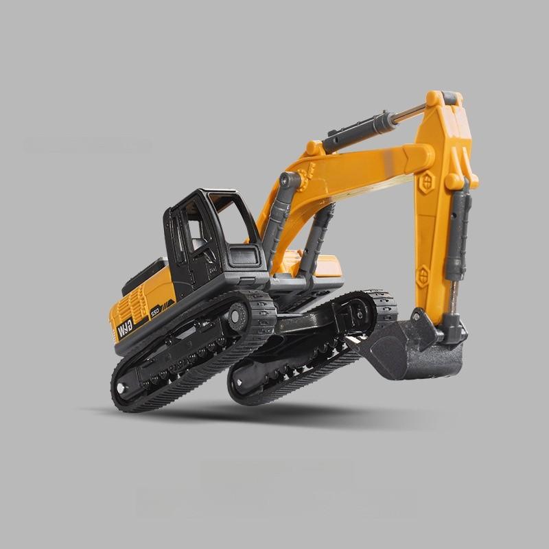 Alloy Excavator Construction Toy For Kids With Inertia Drive And Articulated Joints