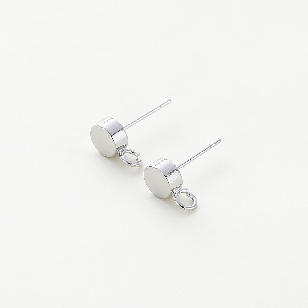 10Pcs 14K/18K Gold Color Plated Brass Ear Stud with Hoops Earring Hooks for Jewelry Making DIY Earrings Accessories Supplies