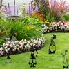Metal Garden Fairy Statue Plug Outdoor Lawn Yard Decorative Iron Art Ornament