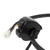 1"25mm Handlebar Control Switch Motorcycle Motorbike Turn Signal Switches Button With Wiring Harness Black/ Chrome For Harley