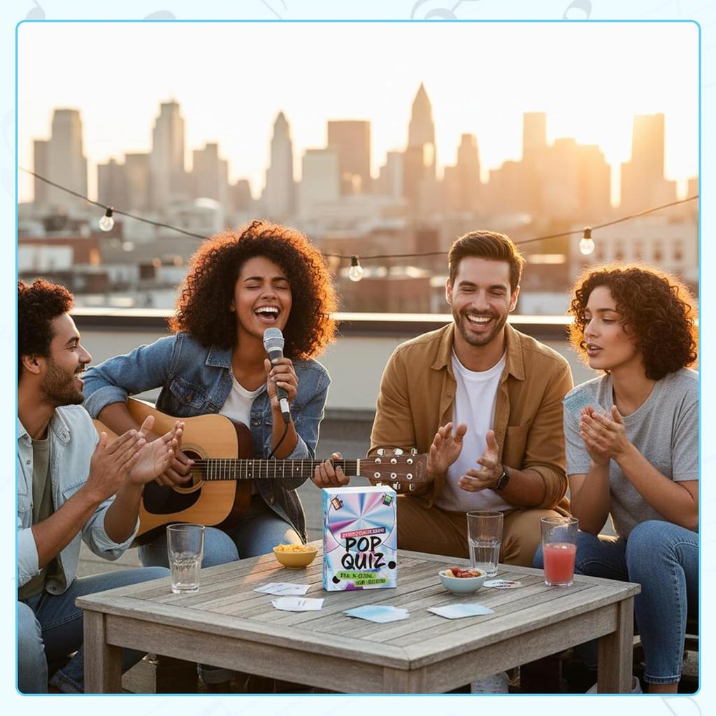 Lyrics Pop Quiz 90s & 2000s Edition Music Trivia Game, Friends Throwback Lyrics Games, Pop Quiz Card Game, 150 Cards Memory Correct Games for Friends,