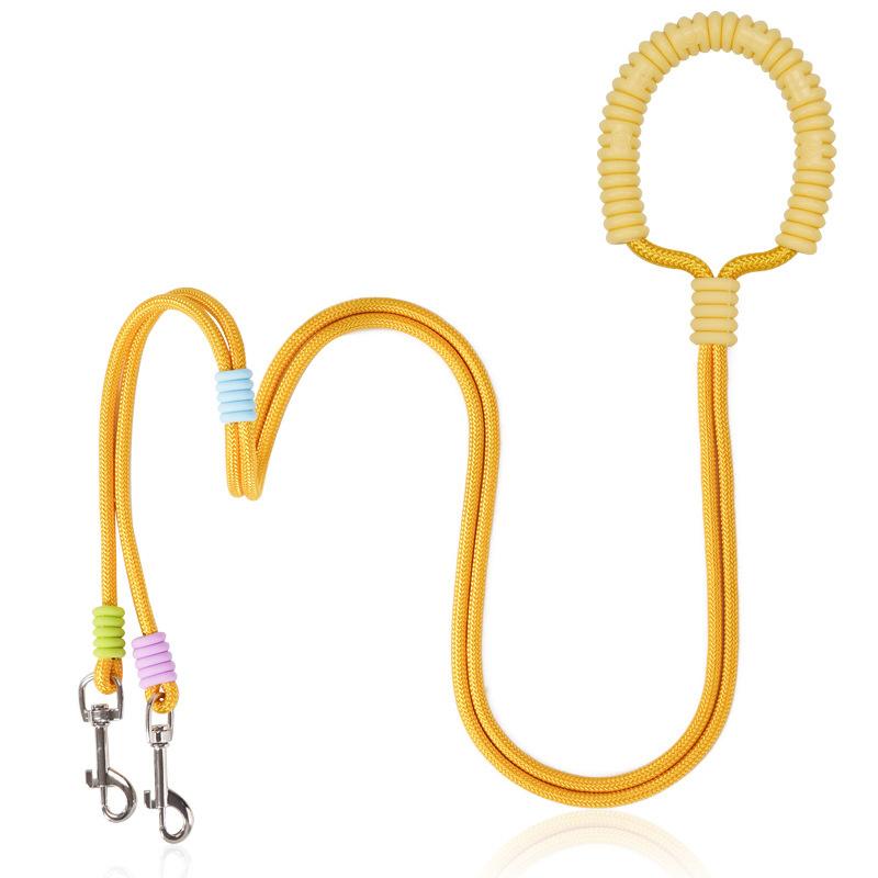 1/2 ks Lehké vodítko pro psa s dvojitou rukojetí Vodítko proti ztrátě psa Potřeby pro domácí mazlíčky Dvojité trakční lano pro domácí mazlíčky