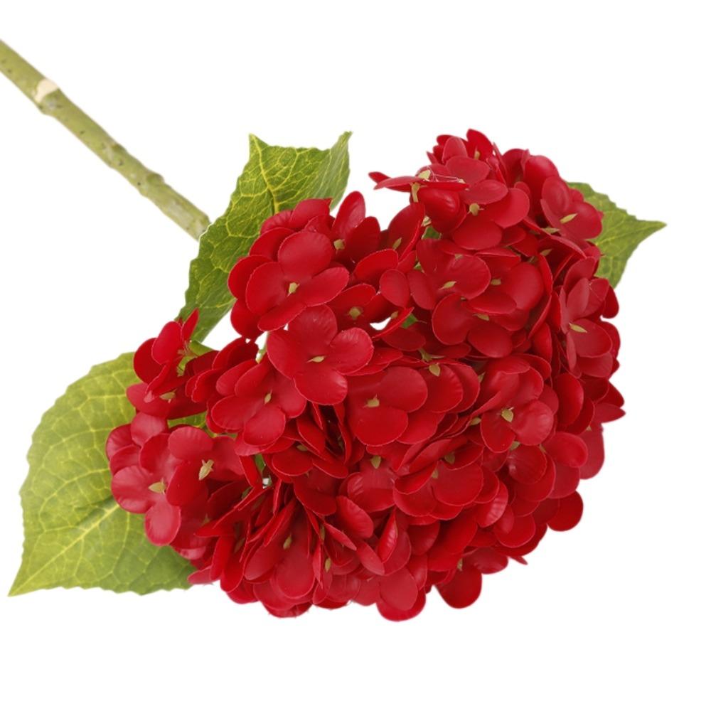 Green Leaf Simulation Colorful Hydrangea Real Touch Fake Flower Home Living Room Decor