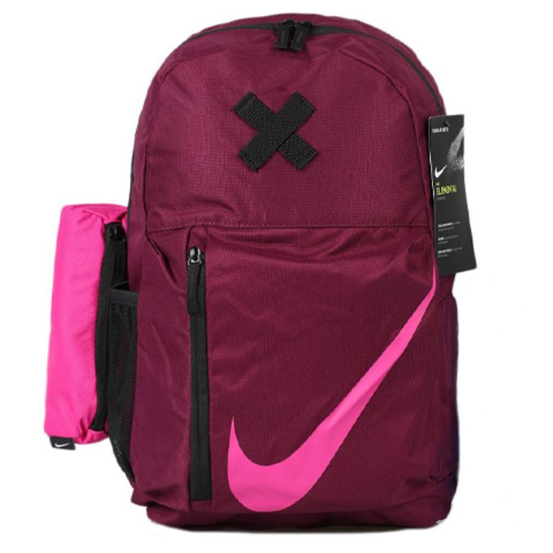 Nike Polyester Backpack Regular Women's Dark Red Casual BA5405-609