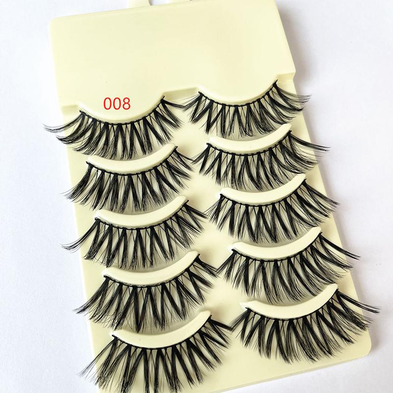Set Valse Wimper Pluizige Enkele Wimperextensions Make-up Pluizig, Zacht En Natuurlijk Resultaat