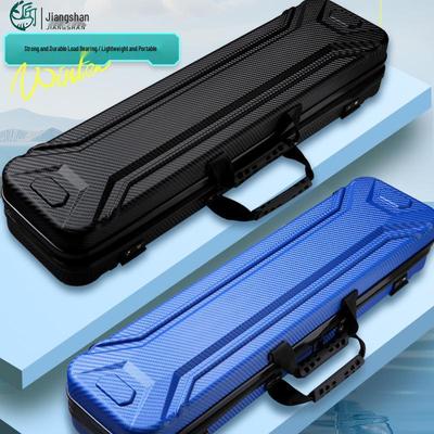 Compact ABS Hard Shell Fishing Rod Bag - Lightweight & Portable for Ice, Sea, Stream, and Raft Fishing