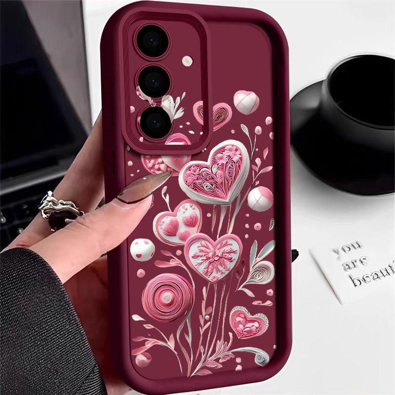 Cherry Fruits Print Case For Samsung Galaxy A57 A37 A27 A17 5G A56 A36 A26 A16 A55 A54 S21 FE S22 S23 S24 Plus S25 S26 Ultra Shockproof Bumper Cover