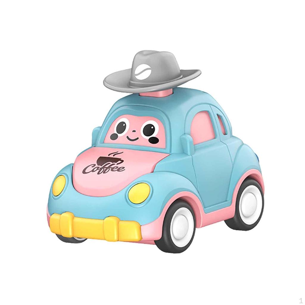 Friction Car for Kids, Cartoon Vehicle Early Learning And Play