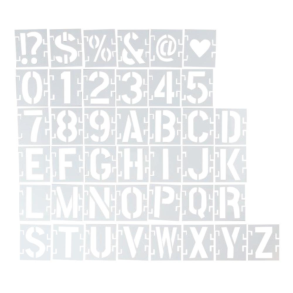 

2/3/4/5inch Stencils For Painting Alphabet Numbers Templates Alphabet Drawing Templates DIY craft 2inch