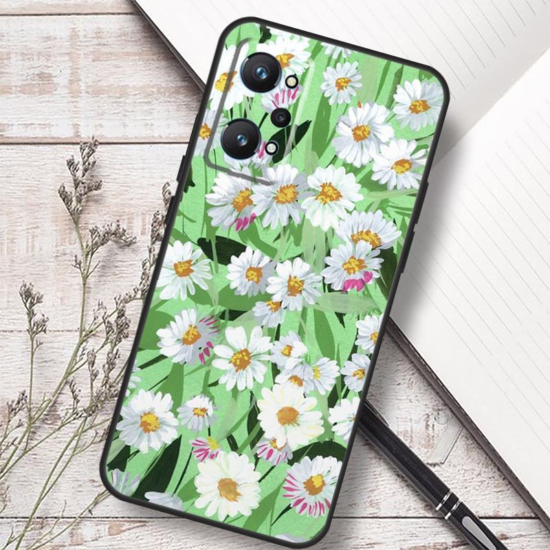 Flower Plant Art For Realme 12 13 10 11 14 Pro Plus GT 6T 6 5 GT7 Pro C61 C55 C53 C51 C21Y C25S C75 C67 Case