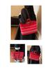 Women's Striped Canvas Shoulder Bag - 2025 Fashion Style, Original Design, Casual Crossbody Handbag