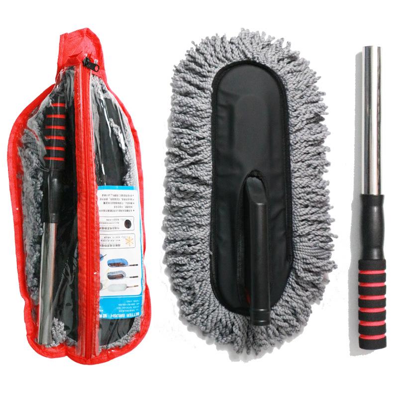 Dépoussiérant et vadrouille en nanofibres rétractables pour voiture pour le nettoyage
