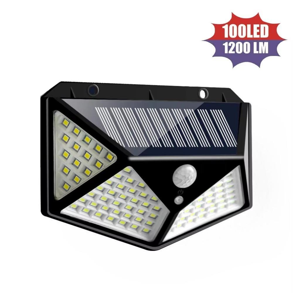 6 Pack Solar Lights Outdoor 100 LED Motion Sensor Security Lamp 3 Modes 270° Wide Lighting IP65 Waterproof Solar Powered Wall Light for Garden Patio
