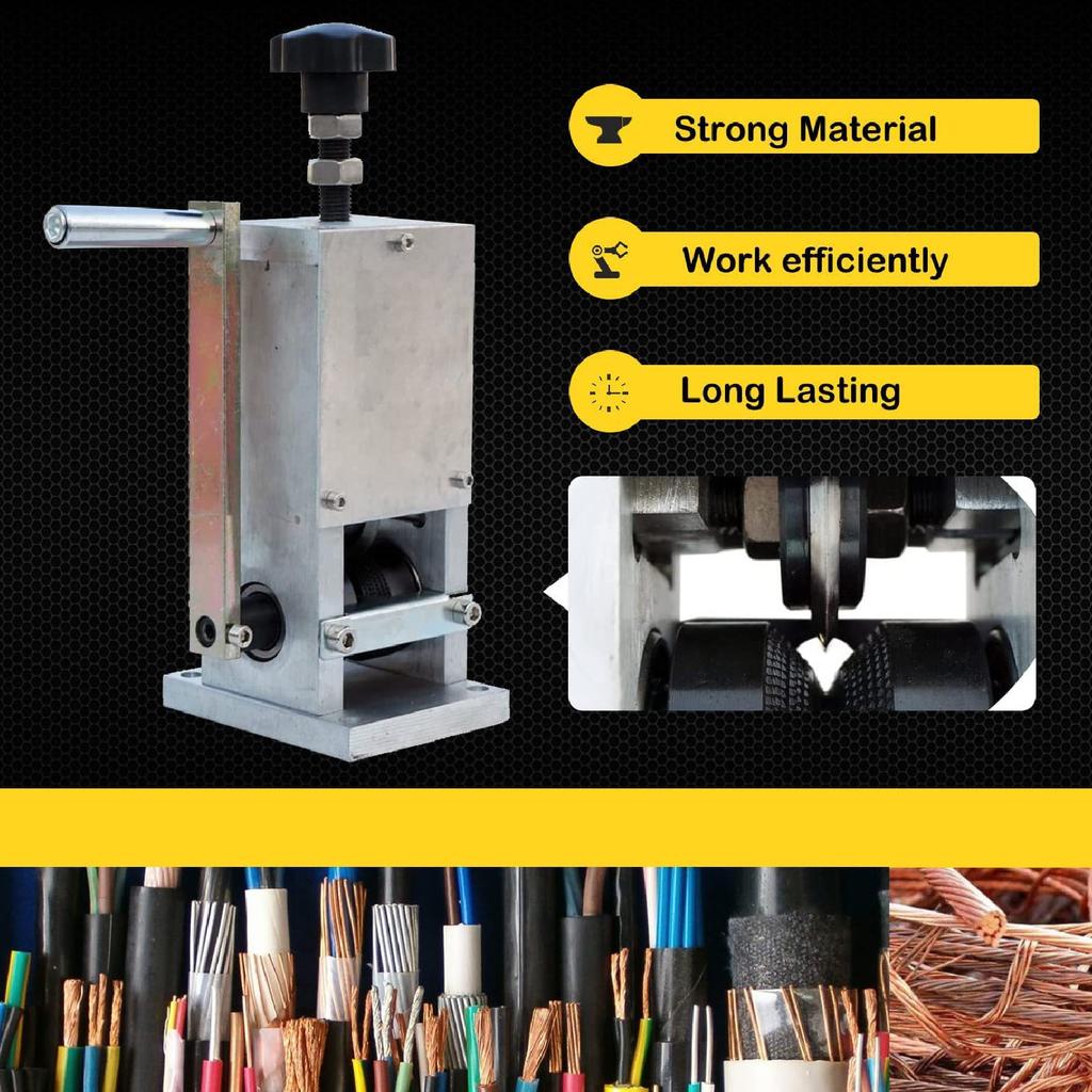 Cable Stripper Replacement Blade Steel Copper Wire Stripping Machine Blade Powered Cable Stripper Cutter for Repair