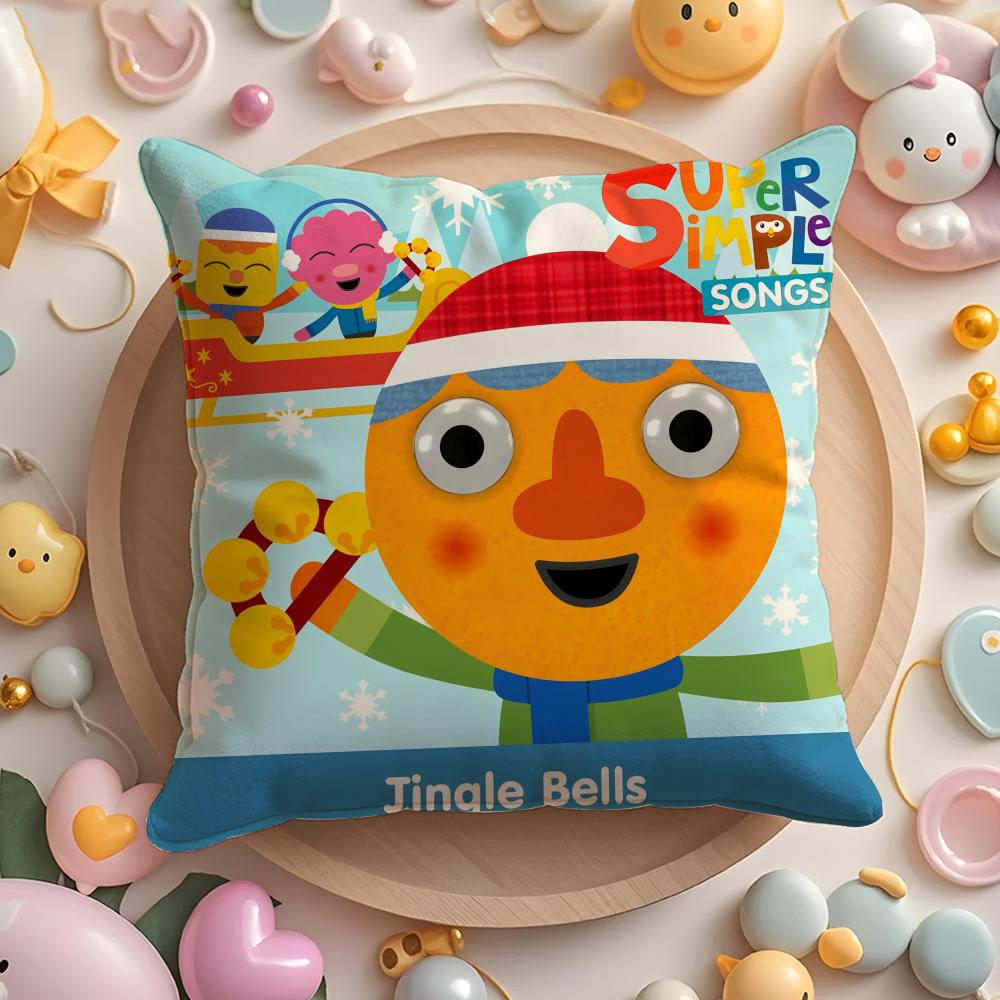Cartoon NNoodlePPals Pillow Case Soft Plush Fabric DoubleSided Printed Cushion Cover Warm Winter Sofa Pillow Case