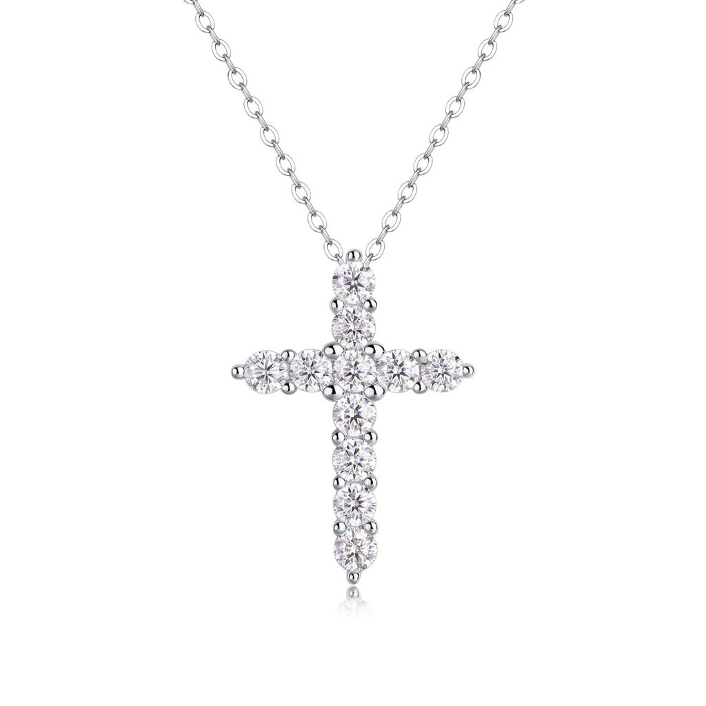 Moissanit Dia 3,0 mm 1,1 CT Pandantiv Femeie Colier Sier pentru Femei Lanțuri Petrecere Nuntă Bijuterii Fine Colier din Argint Sterling 925