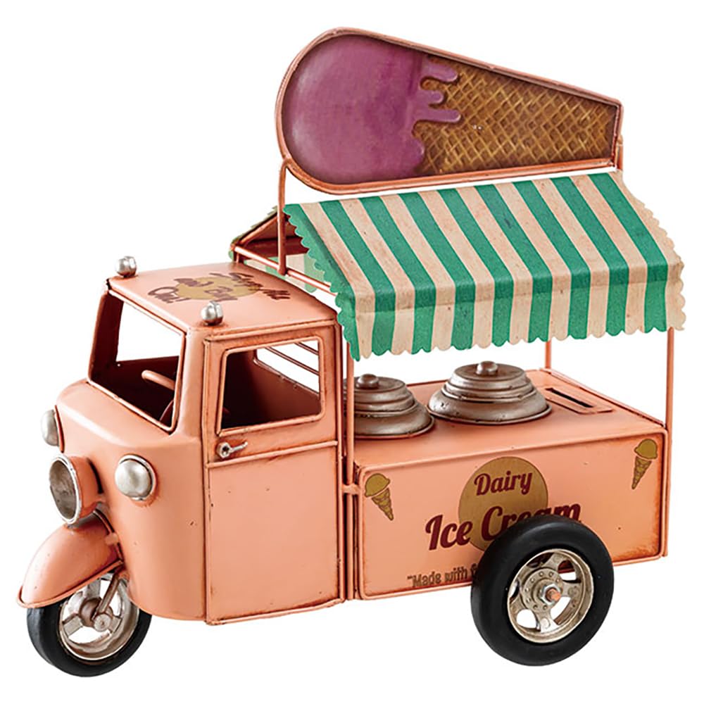

HEADS Interior Decoration W270×D150×H250mm Pink 1 pc Interior Tin Bath Ice Cream Truck HEADS BRZ-INT16 розовый