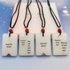 Chen Ping'an Sword Style Xinjiang White Jade Amulet Necklace - Yearly Peace and Safety Pendant