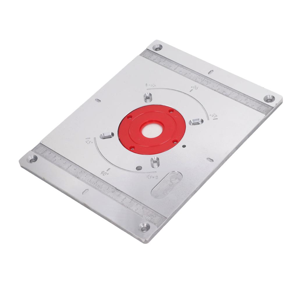 Router Table Insert Plate Aluminum Alloy Multifunctional Woodworking Bench Plate for Trimming