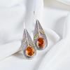 Citrine Gemstone 925 Sterling Silver Jewelry Handmade Drop/Dangle Earrings 2.00" EE-72-1