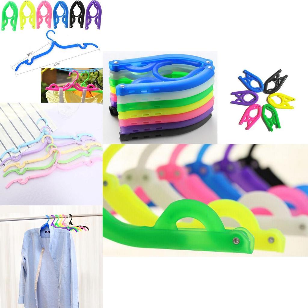 Multi-color Portable Clothes Hangers Convenient Foldable Travel Essentials