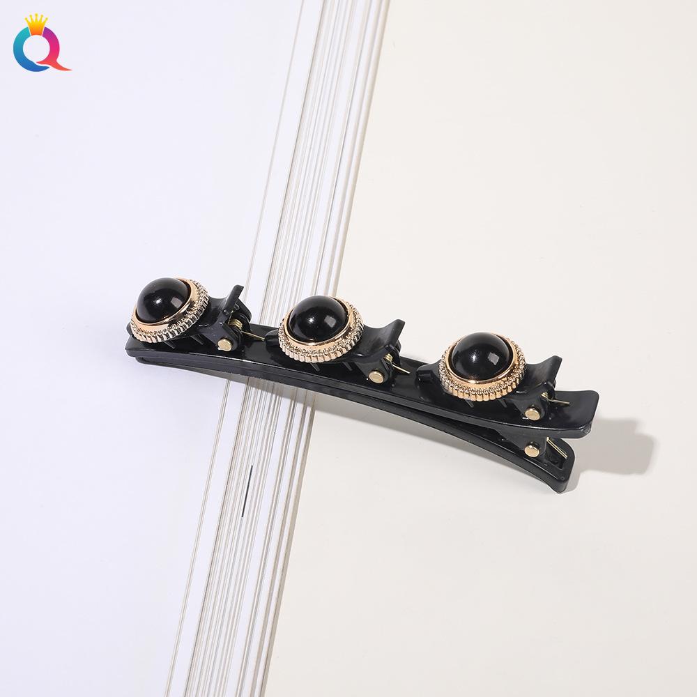 Vierblättriges Kleeblatt Blume Haarspange Damen Gebrochene Haarspange Flecht-Finishing-Artefakt Seitenklammer Ponyklammer