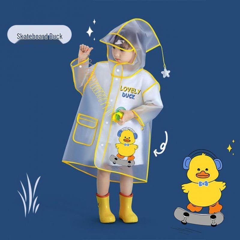 

Дитячий милий мультяшний водонепроникний дощовик на все тіло M