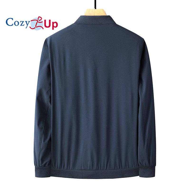 Cozy Up Mantel lässig männlich Reißverschluss Taschen Jacken Slim Fit Bomberjacke Männer Jaqueta Masculina