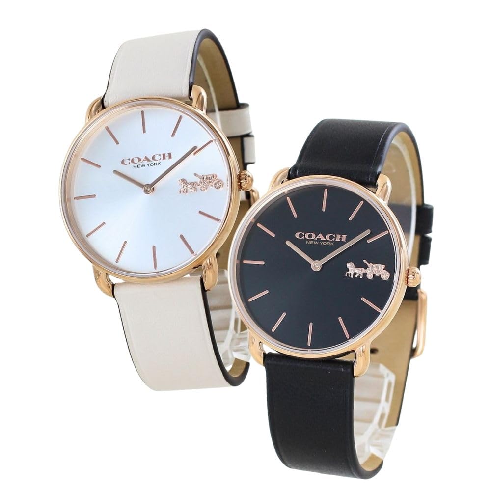 

Парний годинник Elliott Same Size Black Ivory Unisex Slim Thin Leather Strap 1450438014504381 ​​[Coach] Чоловічі Жіночі [Елемент]