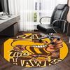 1pc Football Team (21) Print Round Carpet Chair Round Carpet Suitable for Bedroom Living Room Home Decorative Carpet