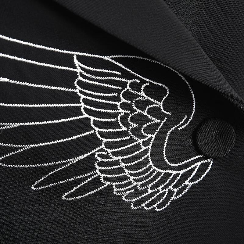 Sibaishe Women's Embroidered Lapel Vest